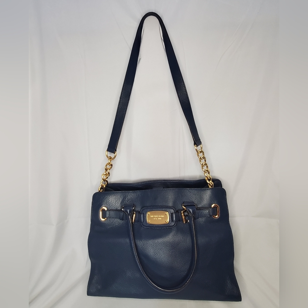 Michael Kors Hamilton satchel in navy